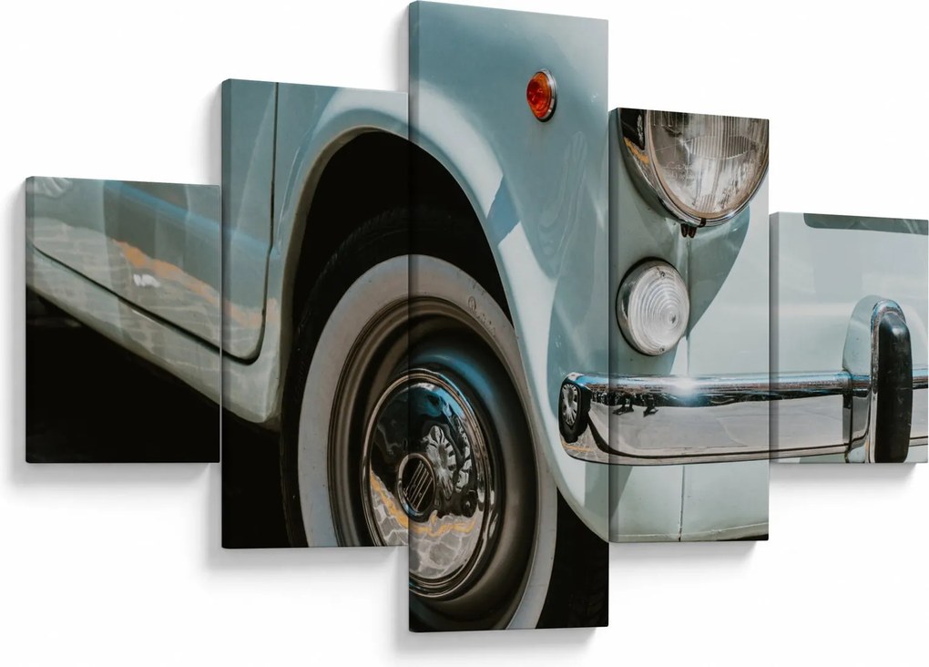 Obraz - Fiat retro samochód (125x70 cm)