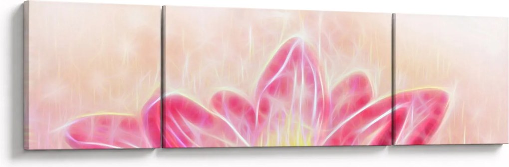 Obraz kwiatu lotosu (170x50 cm)