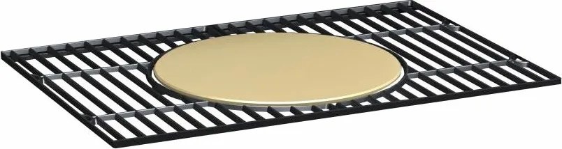Avenberg Grill wielofunkcyjny BBQ Genius + ruszt żeliwny + kamień do pizzy, 70 x 103 x 105 cm