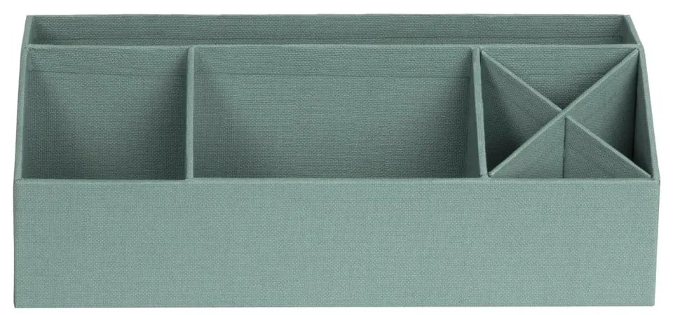 Zielony kartonowy organizer na artykuły papiernicze Elisa Canvas Paper Laminate – Bigso