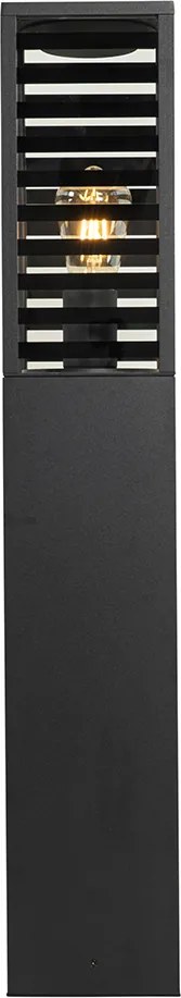 Nowoczesna lampa podłogowa zewnętrzna czarna 80 cm IP44 - Reims