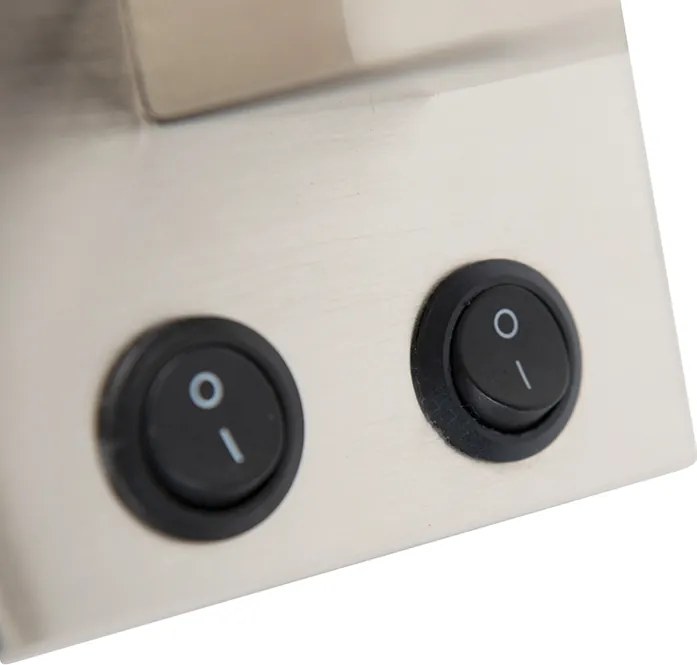 Srebrna lampa ścienna z aksamitnym abażurem z kwiatami i złotem - Brescia