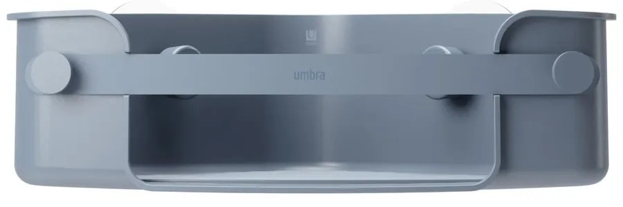 Niebieska narożna półka łazienkowa bez wiercenia z plastiku z recyklingu Flex – Umbra