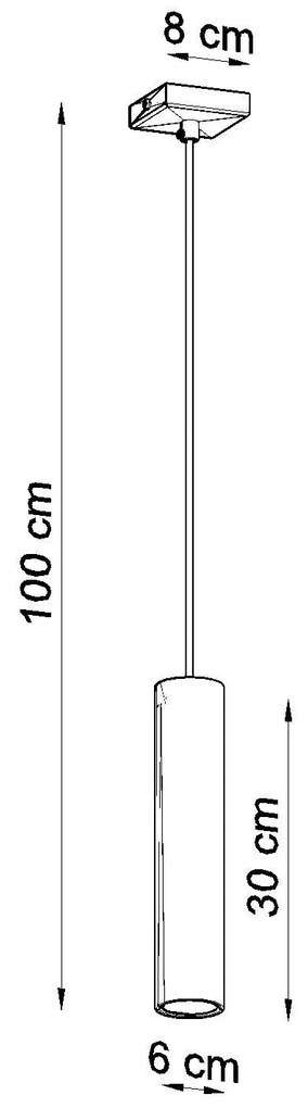 Minimalistyczna Lampa Wisząca Konwalia 5X E849 K4-T05