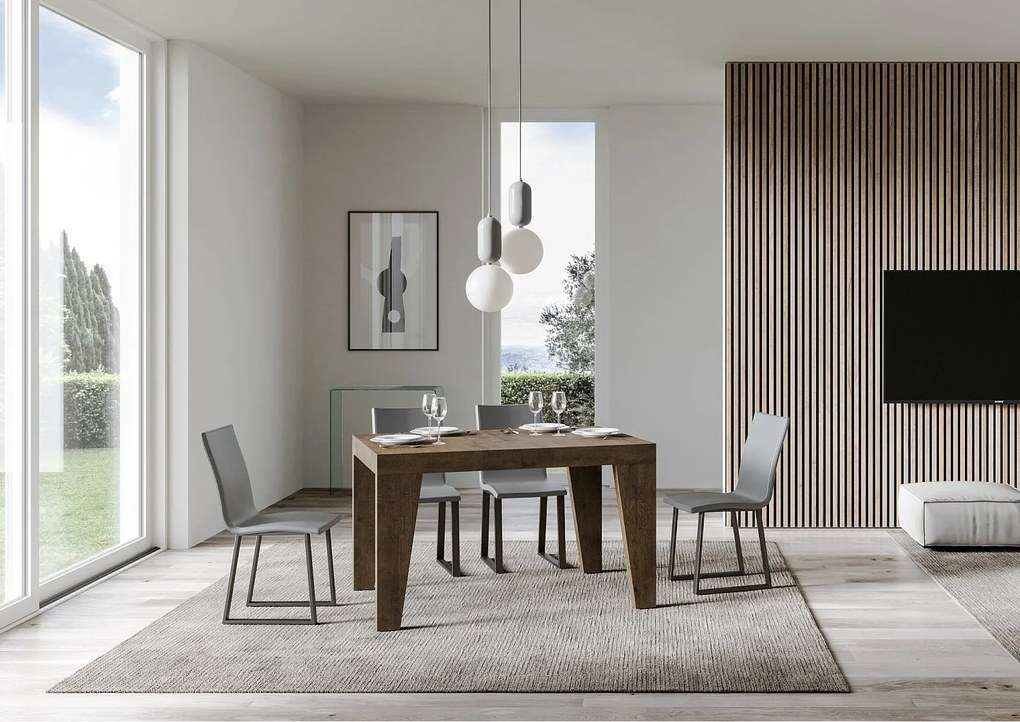 Stół rozkładany 120/224x90 cm Naxy Premium orzech