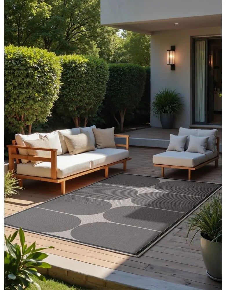 Czarno-biały dywan odpowiedni na zewnątrz 120x170 cm Duet Bowen – NORTHRUGS