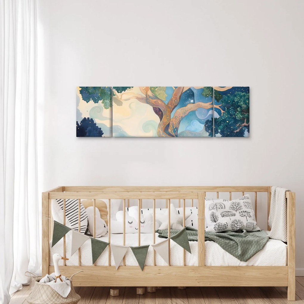 Obraz – Kosmiczne drzewo (170x50 cm)