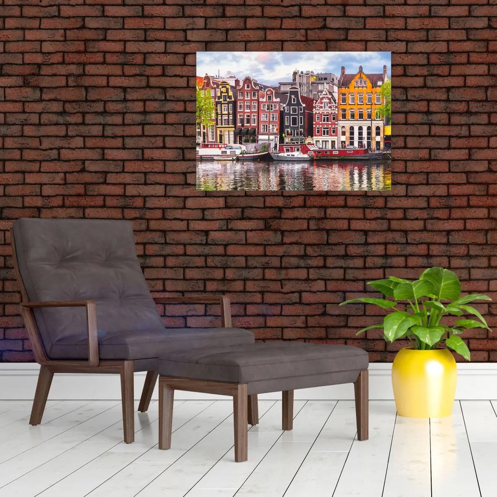 Obraz - Amsterdam, domy tańca (70x50 cm)