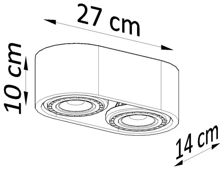 Drewniany podwójny plafon - 21X S181 B4-R44
