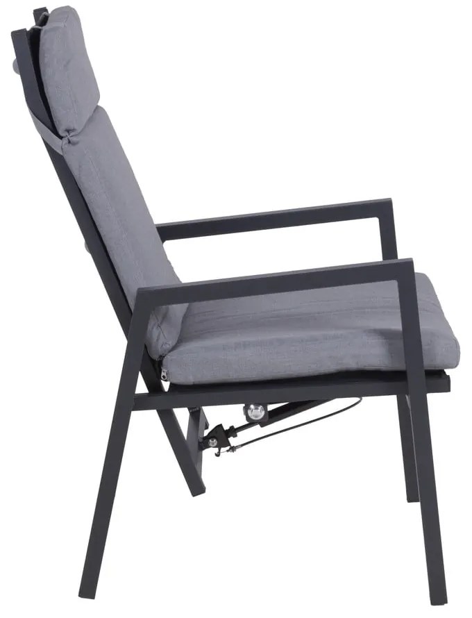 Szare metalowe krzesła ogrodowe zestaw 1 szt. Sintra – Garden Pleasure