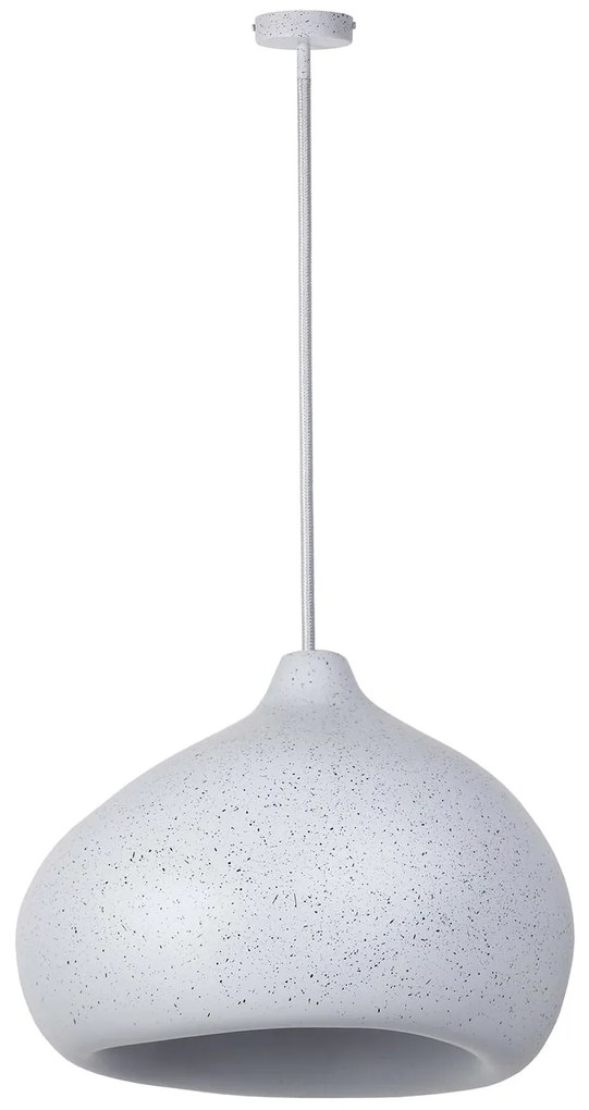 Lampa wisząca MAURO L 47cm, kolor szara nakrapiana – duża lampa do nowoczesnej kuchni