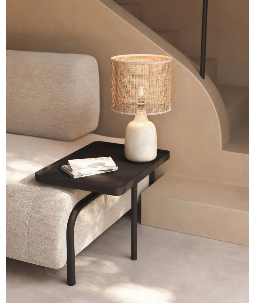 Kremowa/w naturalnym kolorze lampa stołowa ceramiczna (wysokość 46 cm) Erna – Kave Home