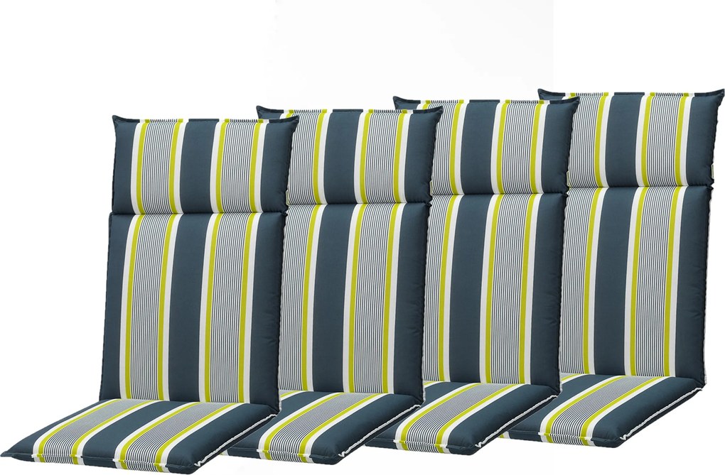 Doppler SPIRIT 2091 - set 4 szt. poduszek na krzesło z wysokim oparciem