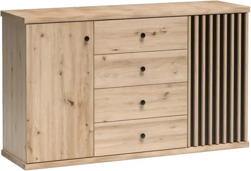 Komoda KOLI C-4, dąb artisan
