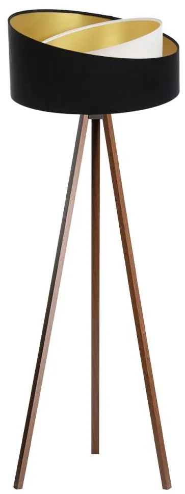 Lampa stojąca GALAXY 1xE27/60W/230V czarna/wenge