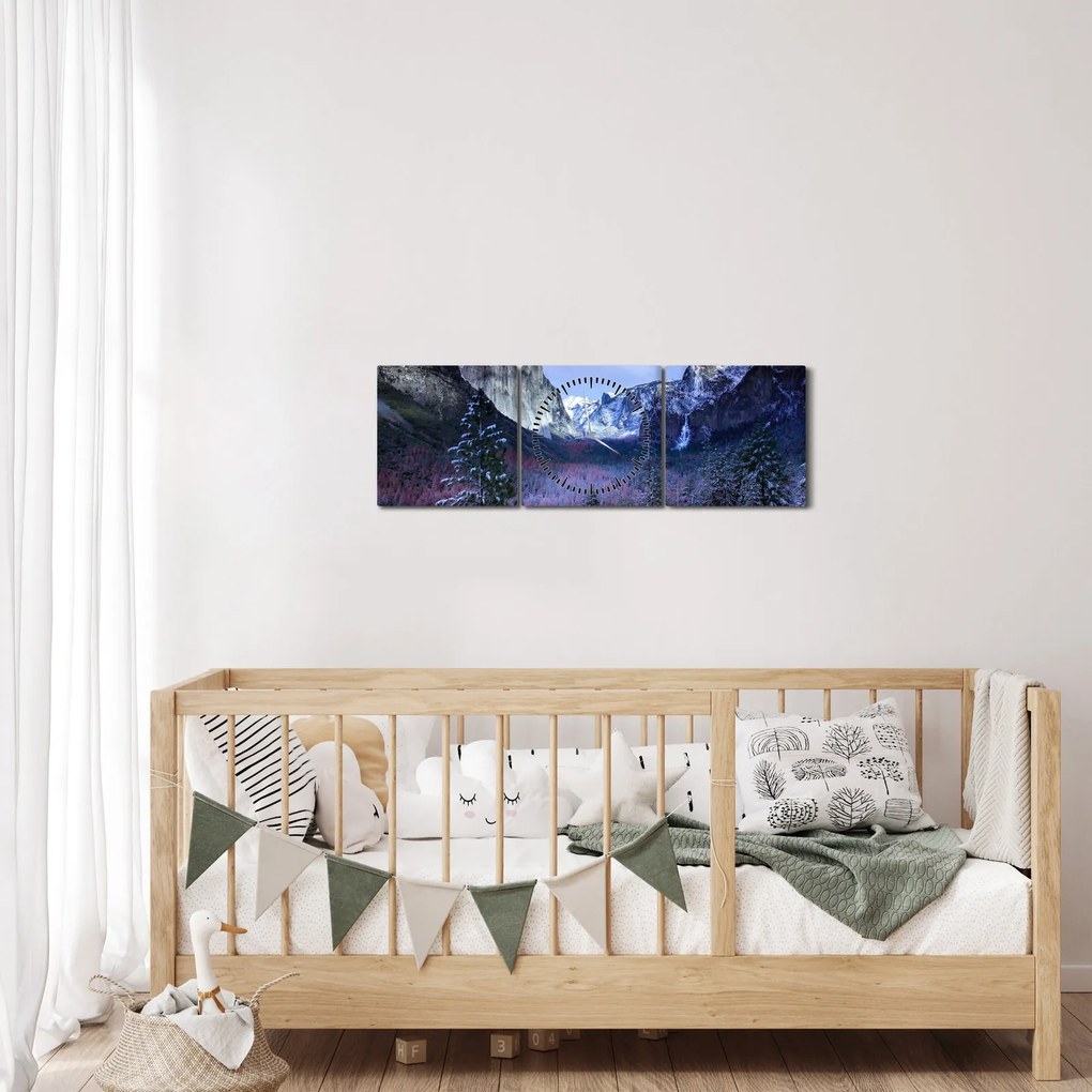 Obraz - Yosemite, USA (z zegarem) (90x30 cm)