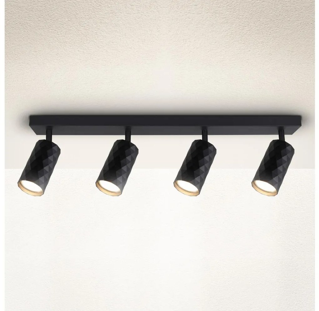 Brilagi - Oprawa punktowa SELE DIAMANT 4xGU10/30W/230V czarna