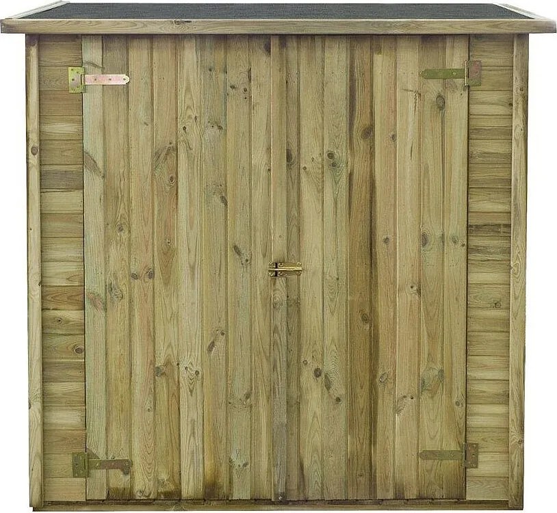 Drewniana szopa ogrodowa przylegająca "Lipki" -  1.79 x 0.90 x 1.76/1.86 m - 1.62 m² - 12 mm - Z podłogą