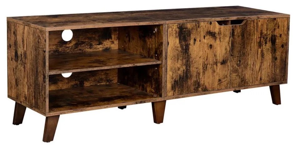 Stolik RTV BASTOR brązowo-czarny