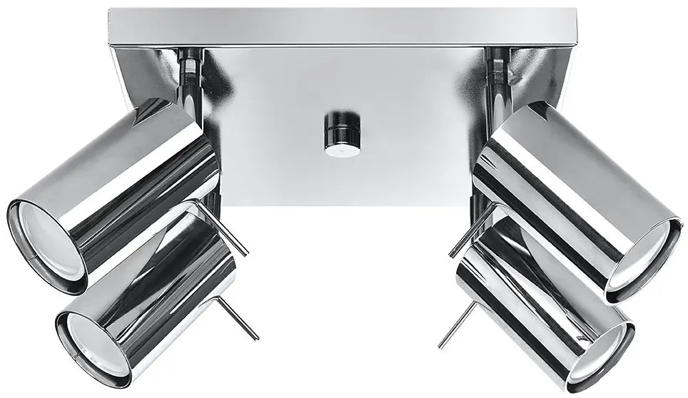 Kwadratowy plafon z 4 reflektorami - EX684 R8-M03