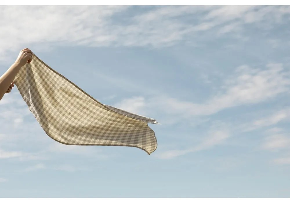 Obrus Really Nice Things Grey Vichy, 140x200 cm