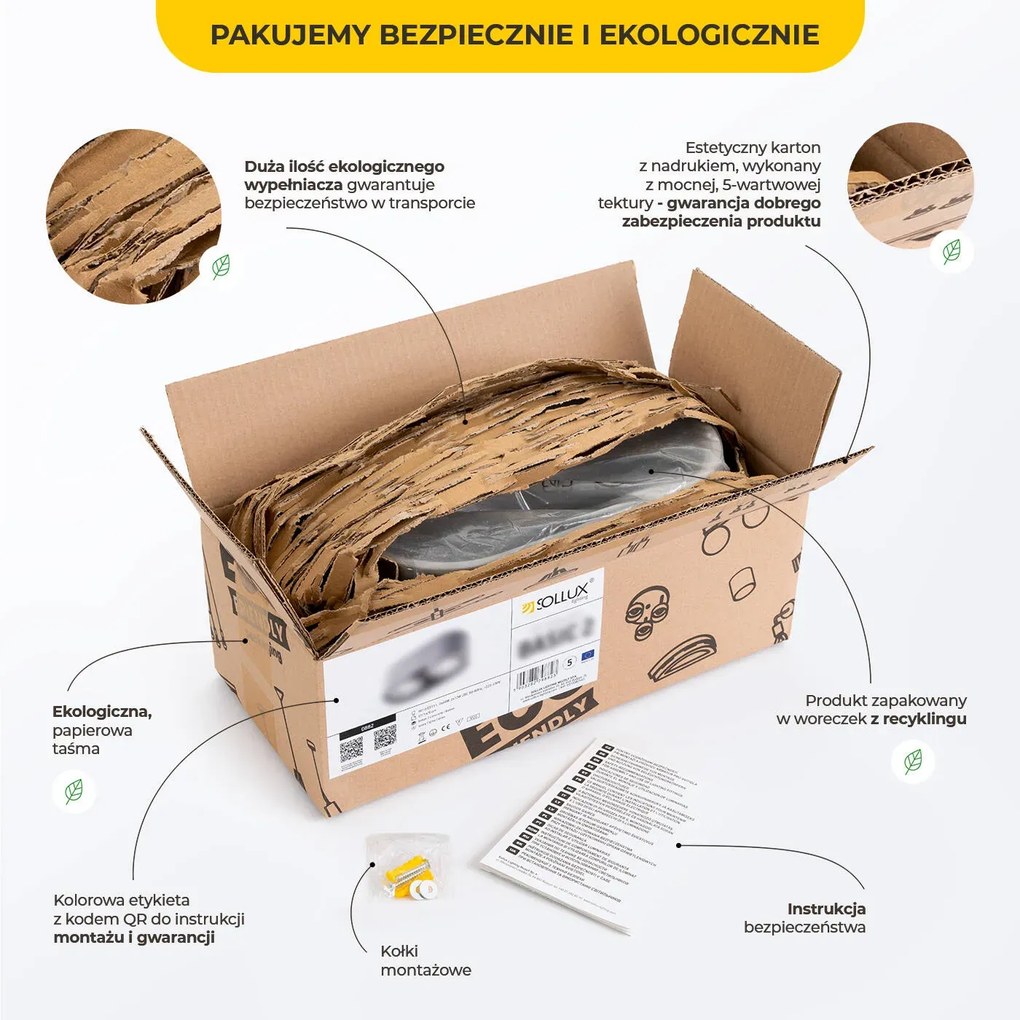 Plafon OCULARE 4 czarny SOLLUX LIGHTING