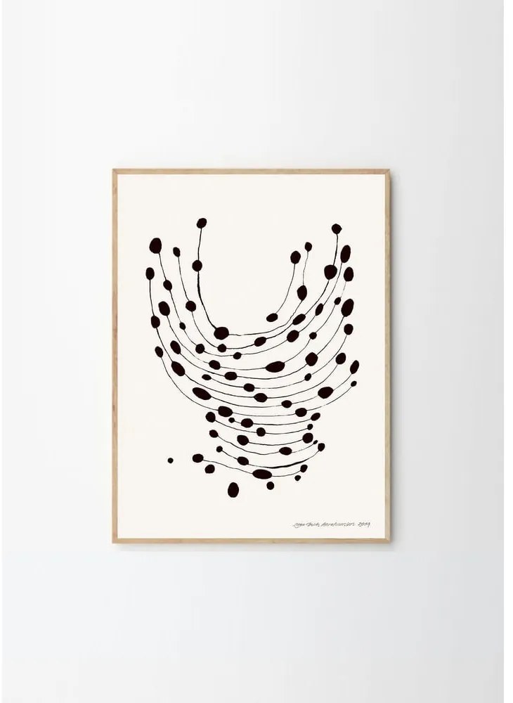 Plakat 30x40 cm Dancing Dots – Leise Dich Abrahamsen – The Poster Club