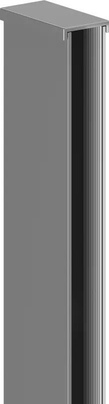 Mexen listwa przyścienna do ścianki prysznicowej 8 mm, gun metal - 800-00-95