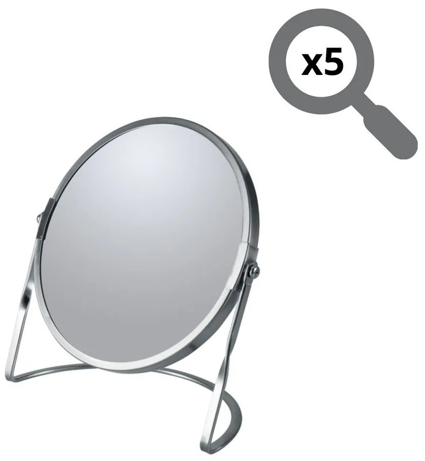Lustro powiększające (powiększenie 5x) kosmetyczne ø 18 cm Akira – Spirella