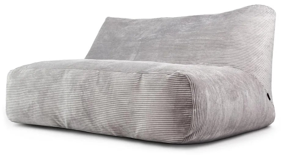 Jasnoszary sztruksowy worek do siedzenia Sofa Tube 160 – SLOWDOWN
