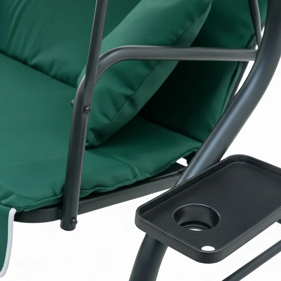 Huśtawka ogrodowa 3-osobowa Puerto MAS-4003A, zielona