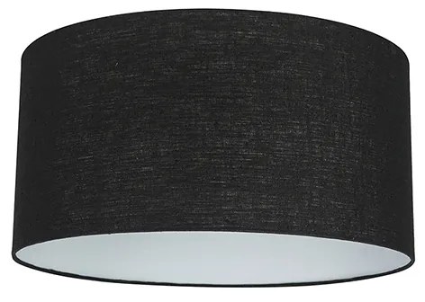 Czarny abażur z tkaniny 50/50/25