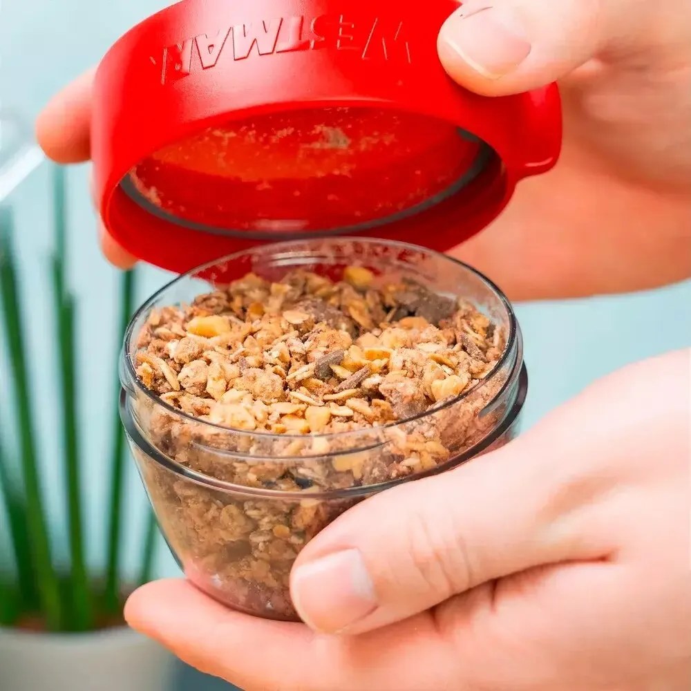 Westmark Dwuczęściowy pojemnik na przekąski, 700 ml, antracytowy, S