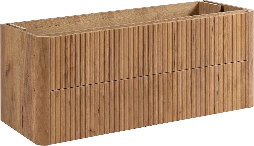 Szafka łazienkowa 120, Dąb craft, blat dąb craft, 120,8 x 44,2 x 50 cm