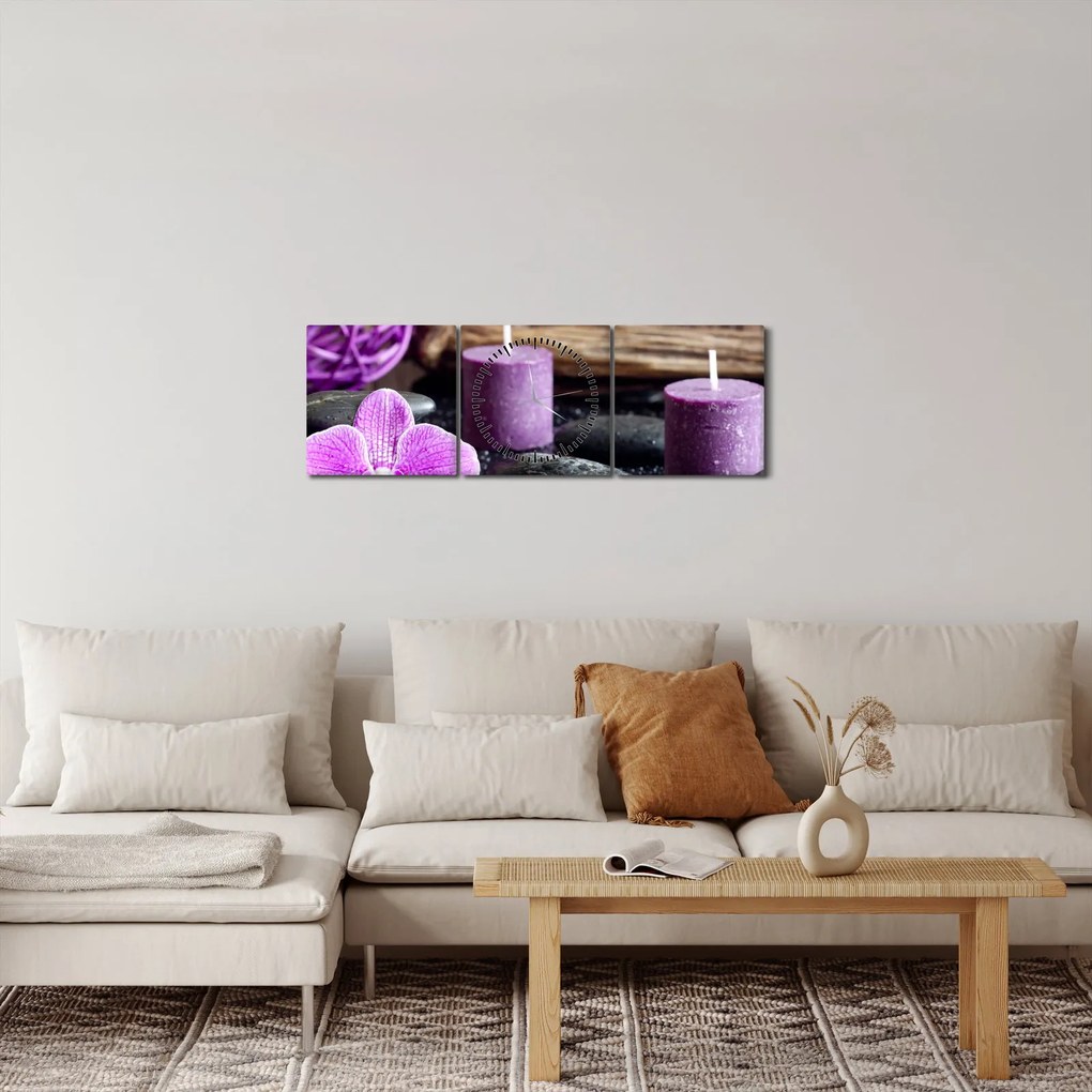 Obraz - Relaks (z zegarem) (90x30 cm)