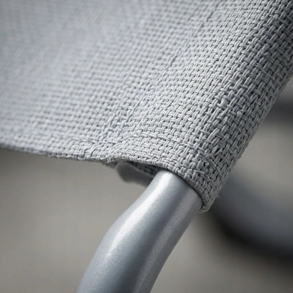 Leżak ogrodowy siateczkowy Barbados YS30, jasnoszary Texteline