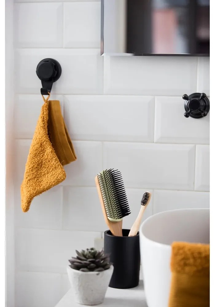 Czarne stalowe haczyki bez wiercenia zestaw 2 szt. Bestlock – Compactor