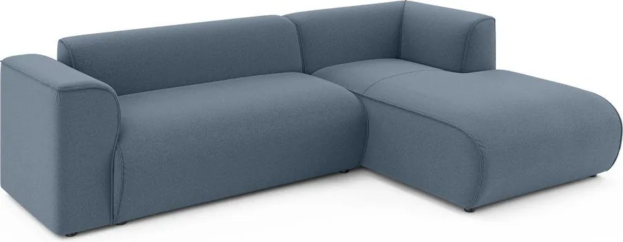 Niebieski narożnik (prawostronny/z szezlongiem) Merid – Ropez