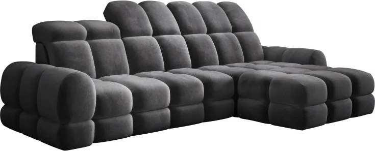 Narożnik TOLLO MINI S Prawostronny Elektryczna regulacja Salvador 15 kolor Antracytowy WERSAL