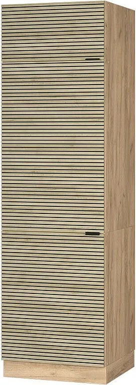 Szafka na lodówkę panel dębowy 60x58.1x206.8 fame-line