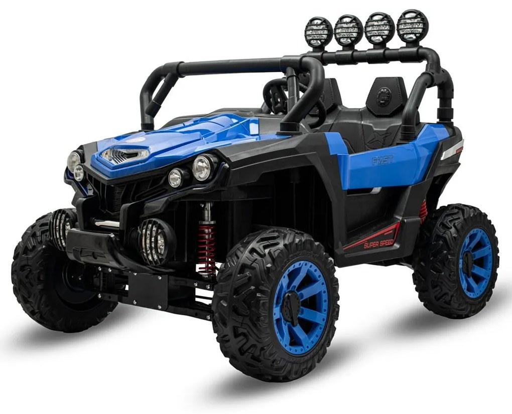 Baby Mix Elektryczny samochód dla dzieci Buggy Road 4 x 4, niebieski