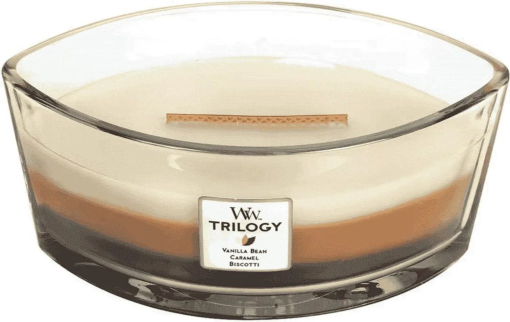 Świeca zapachowa elipsa, Café Sweets, brązowy 453 gr