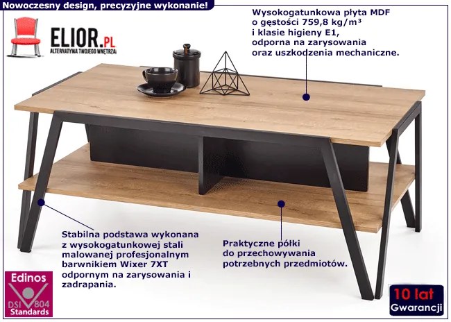 Industrialna ława prostokątna H7-L16