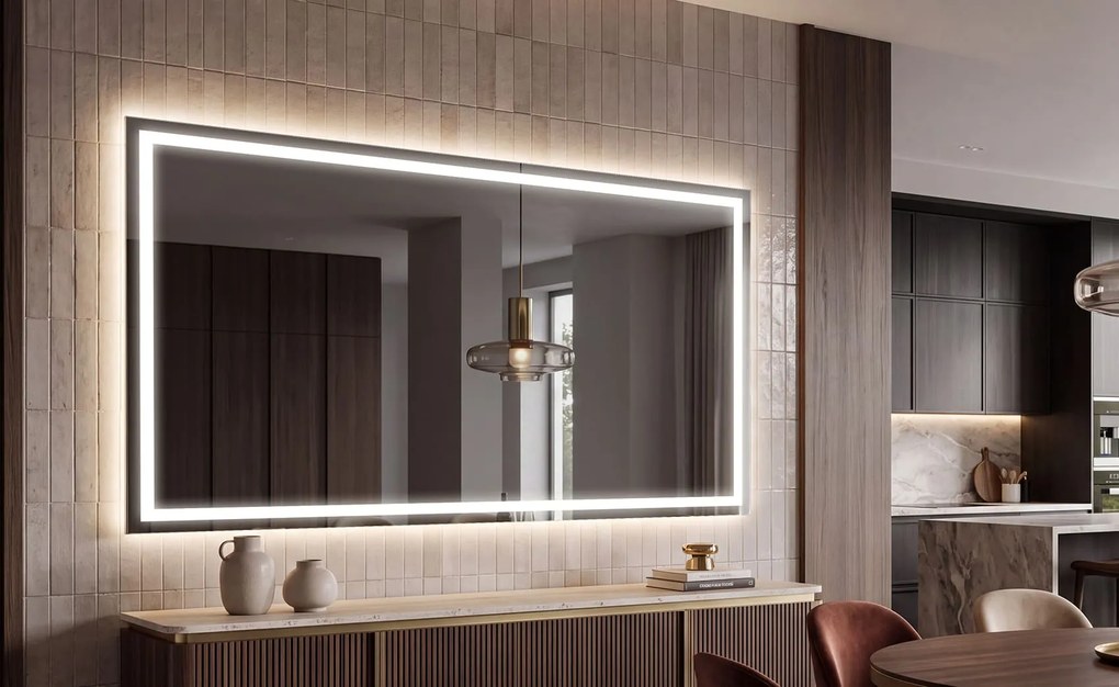 Lustro LED do Jadalni nad Komodę Podświetlane L49