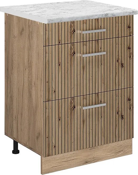 Szafka dolna do kuchni dąb rzemieślniczy 60x60x81.6 r-line