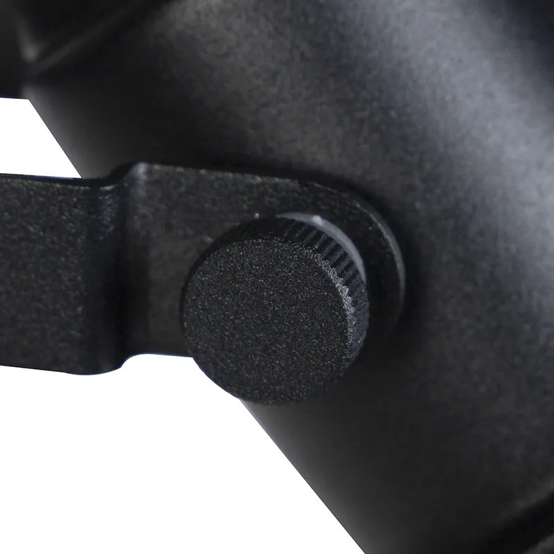 Industrialna lampa stojąca czarna ze złotem 1-światło - Tommy