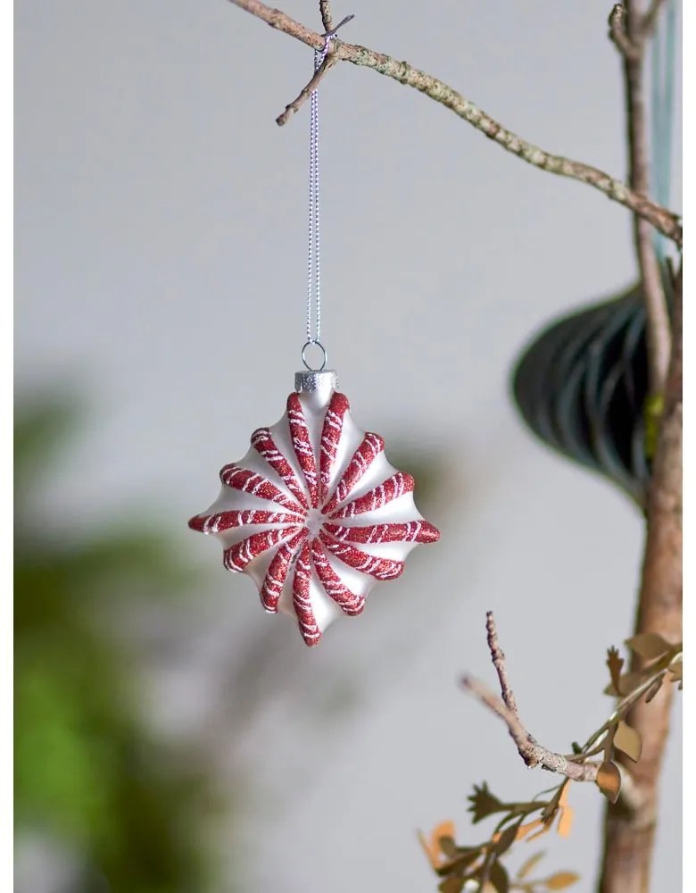 Szklana ozdoba świąteczna 9 cm Candy – Bloomingville