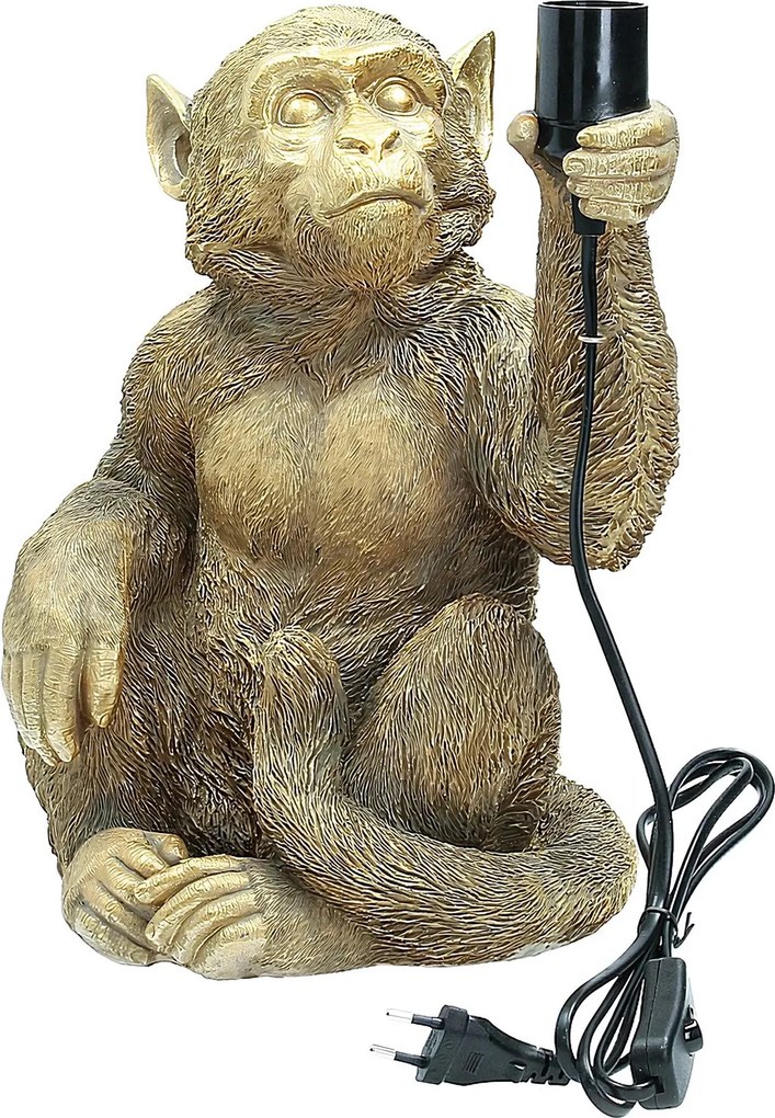 Lampa stołowa Gold Monkey 36cm