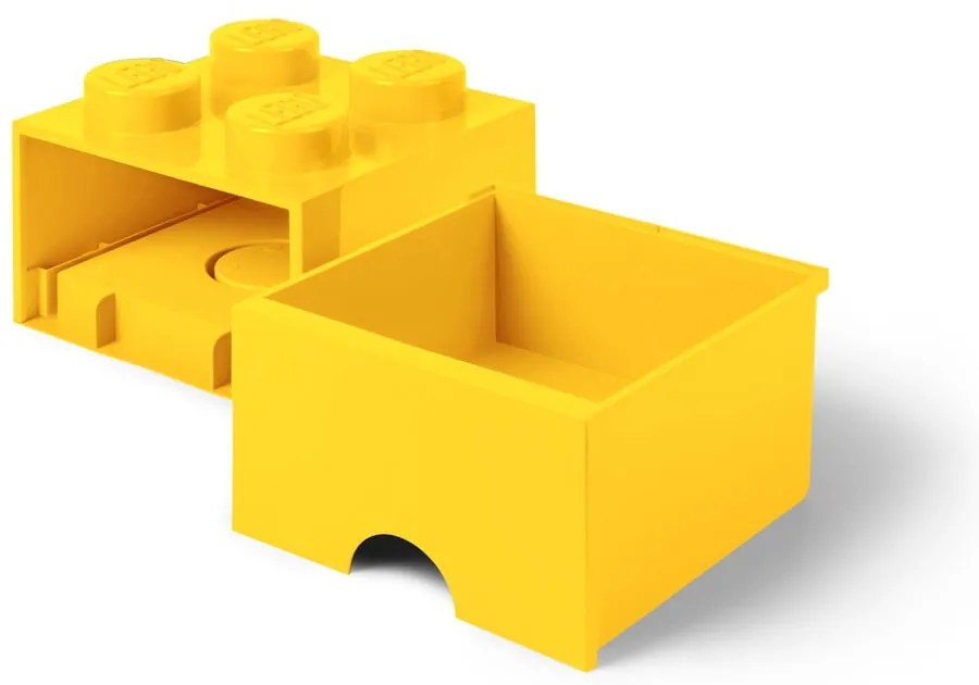 Żółty pojemnik z szufladą LEGO®