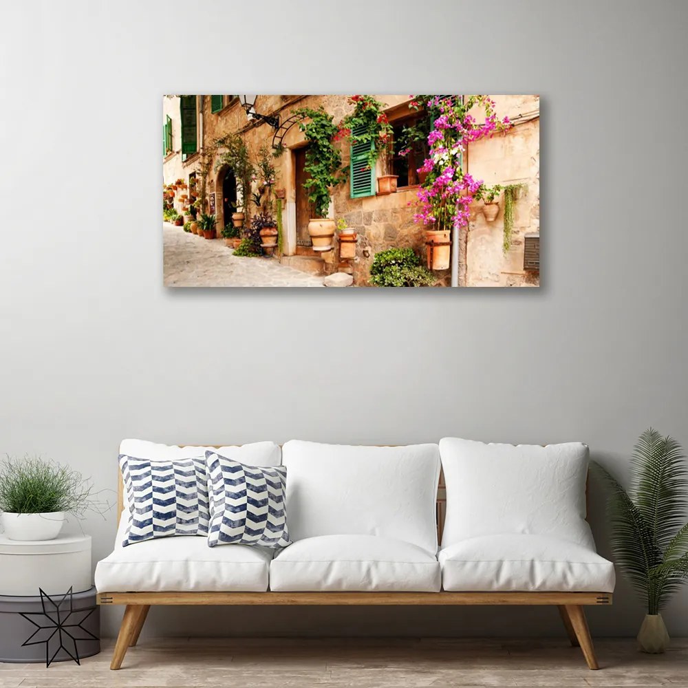 Obraz na płótnie Minimalistyczna Bryła Domu